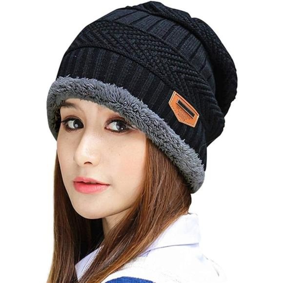 Muryobao Womens Thick Warm Winter Beanie Hat Slouchy Skully Knit Hats main image 6